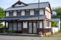 Typical old Japanese house in historical part of Kitsuki, on Kunisaki Peninsula, Japan Royalty Free Stock Photo