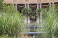 Lush gardens in the courtyard of the Petit Palais, Paris, France