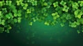 Lush Green Clover Leaves Covering Background with Vibrant Tones Royalty Free Stock Photo