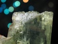 Lush Green hiddenite Var Spodumene Kunzite Crystal Royalty Free Stock Photo