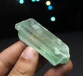 Lush Green hiddenite Var Spodumene Kunzite Crystal Royalty Free Stock Photo