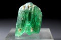 Lush Green hiddenite Var Spodumene Kunzite Crystal Royalty Free Stock Photo