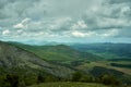 The lush green Kraishte mountain ranges in Bulgaria
