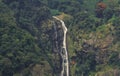 lush green nilgiri mountains and beautiful catherine waterfall from dolphin nose view point of coonoor near ooty Royalty Free Stock Photo