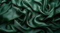 Lush Green Silk Fabric Dynamic Texture