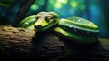 lush green tree python Royalty Free Stock Photo