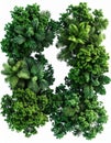 Lush Green Vertical Garden Wall Decor Royalty Free Stock Photo