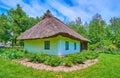 The lush greenery around hata house, Pereiaslav Scansen, Ukraine