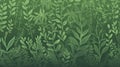 Lush Greenery Background for Invitations and Posters.