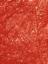 Lush lava color rumpled paper foil texture background.