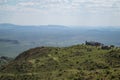 Lush Mountain Landscape with Road and House with a View, Namibia Royalty Free Stock Photo