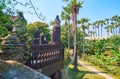 The palm garden, Bagaya Monastery, Ava, Myanmar Royalty Free Stock Photo