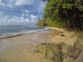 Sandy Coast of Manzanillo Beach in Limon, Costa Rica