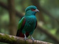 Beautiful bird in nature tropic habitat. Resplendent Quetzal, Pharomachrus mocinno, Savegre in Costa Rica