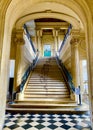 The staircase inside the Carnavalet Museum in Paris