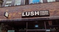 Lush store front in Sweden. Lush is a cosmetics company headquartered in Poole, Great Britain Royalty Free Stock Photo