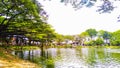 atmosphere at Duta Kenanga Lake, Bekasi, Indonesia