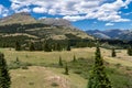 Lush view of the Rocky Mountains along Million Dollar Highway Royalty Free Stock Photo