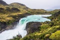 Waterfall in Torres Del Paine National Park, Patagonia, Chile Royalty Free Stock Photo