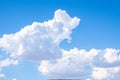 Lush white clouds in the blue sky Royalty Free Stock Photo