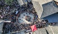 The Lusheng dance in the square