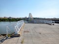 Lusitania bridge in Merida, extremadura, Spain Royalty Free Stock Photo