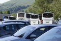 Luss, Argyll & Bute, Scotland, August, 25, 2019: Hundreds of people visit a small picturesque village on the west bank of Loch Lom