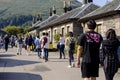 Luss, Argyll & Bute, Scotland, August, 25, 2019: Hundreds of people visit a small picturesque village on the west bank of Loch Lom