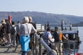 Luss, Argyll & Bute, Scotland, August, 25, 2019: Hundreds of people visit a small picturesque village on the west bank of Loch Lom