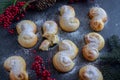 Lussekatter, Sweet Swedish buns baked with saffron