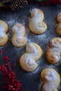 Lussekatter, Sweet Swedish buns baked with saffron