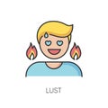 Lust RGB color icon