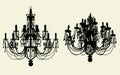 Luster Chandelier Vector 10 Royalty Free Stock Photo