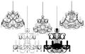 Luster Chandelier Vector 37