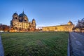 The Lustgarten in Berlin before sunrise