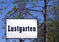 Lustgarten Park Sign