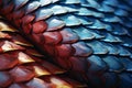 Lustrous Scales fish macro. Generate Ai Royalty Free Stock Photo