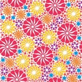 Lusty floral pattern seamless background