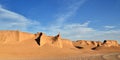 The Lut Desert locate near Kerman, Iran Royalty Free Stock Photo