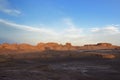 The Lut Desert locate near Kerman, Iran Royalty Free Stock Photo