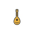 Lute - Oud filled outline icon