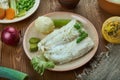 Norwegian Lutefisk Royalty Free Stock Photo