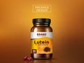 Lutein dietary supplement Royalty Free Stock Photo