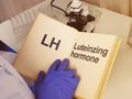 Luteinzing hormone is shown on the medical photo