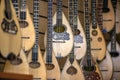 Lutes, Typical greek instrument, in a store in Athens, Greece