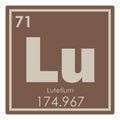 Lutetium chemical element Royalty Free Stock Photo