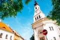 Lutheran Church of Budavar at Buda castle district in Budapest, Hungary Royalty Free Stock Photo