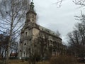 Lutheran Church in Cieszyn, Poland winter.