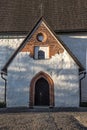 Lutheran church entrance Royalty Free Stock Photo