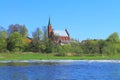 Lutheran church of Lazdenen of 1578 of construction on the river bank to Sheshupa